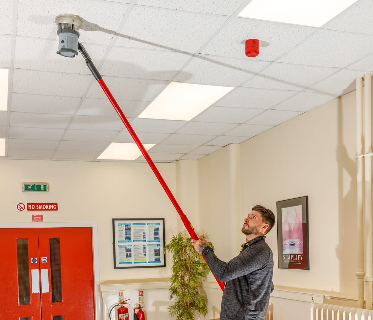 Central FS engineers carrying out fire safety work